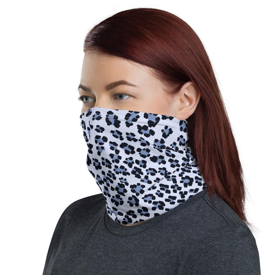 Blue Leopard Neck Gaiter - 211 INC