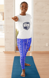 211INC Womens Royal Blue Tribal Leggings - 211 INC