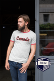 211INC Men's Red Leaf Letter Ringer T-Shirt