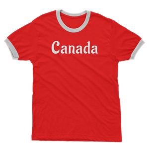 211INC Men's Canada Red Ringer T-shirt
