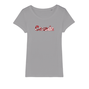 211INC Womens White lettered Organic Jersey T-Shirt