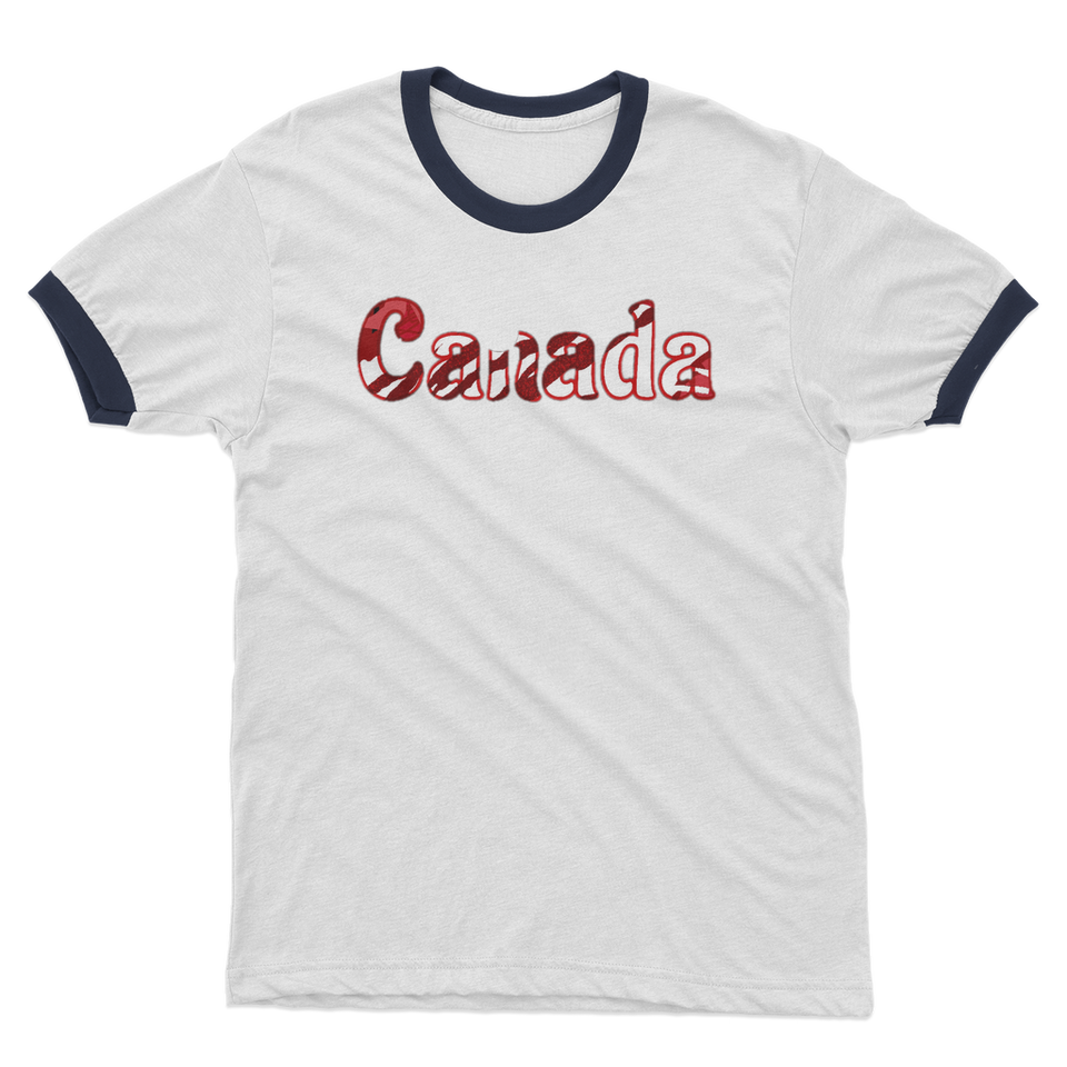 211INC Mens Windowed Canada Ringer T-Shirt