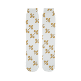 211INC Gold Fleur Sublimation Tube Sock