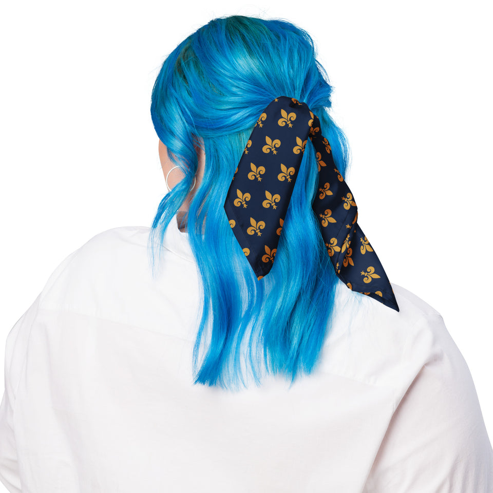 Two Eleven All-over Navy/Gold bandana